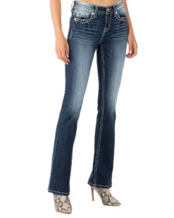 Women's Star Spangled Mid-Rise Bootcut Jeans -Ladies Western Cowboy Shop MMJ 0028 M3859B2 B
