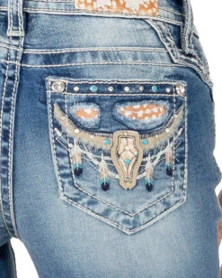 Women's Oh My Steer Mid-Rise Bootcut Jeans 8 Women's Oh My Steer Mid-Rise Bootcut Jeans -Ladies Western Cowboy Shop MMJ 0030 M3857B D