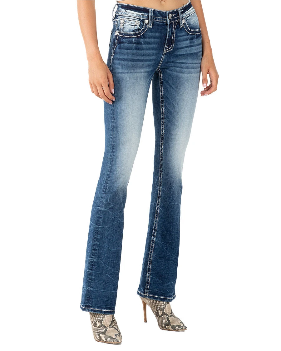 Women's Americana Horsheshoe Mid-Rise Bootcut Jeans 6 Women's Americana Horsheshoe Mid-Rise Bootcut Jeans - Image 4