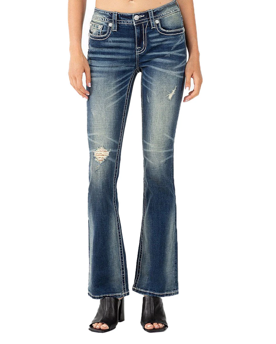 Women's Lifted Star Spangled Mid-Rise Bootcut Jeans 4 Women's Lifted Star Spangled Mid-Rise Bootcut Jeans - Image 2