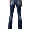 Women's Angel Wing Bootcut Jeans 2 Women's Angel Wing Bootcut Jeans -Ladies Western Cowboy Shop MMJ202211 0006 M3080B32