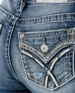 Women's Western Cross-Stitch Skinny Jeans -Ladies Western Cowboy Shop MMJ 0020 M3444S49 M739 details