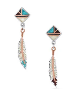 Montana Silversmiths Women's Legends Feather Earrings