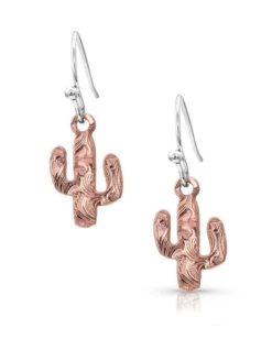 Montana Silversmiths Women's Desert Darling Rose Cactus Earrings -Ladies Western Cowboy Shop MON 0021 ER4078RG 3