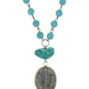 Montana Silversmiths Women's Attitude Antiqued Cactus Disc Necklace -Ladies Western Cowboy Shop MON 0045 ANC4667 1