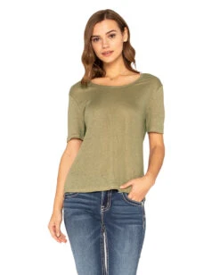 Women's Open To It Short Sleeve Jersey Top