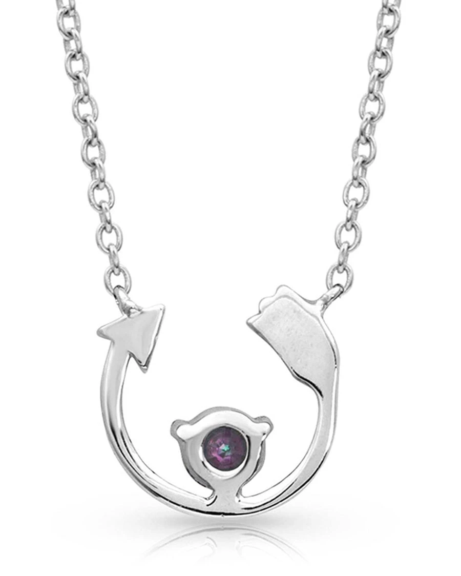 Montana Silversmiths Women's Northern Lights Lucky Arrow Necklace 4 Montana Silversmiths Women's Northern Lights Lucky Arrow Necklace - Image 2