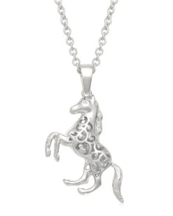 Montana Silversmiths Women's Horse Charm Necklace -Ladies Western Cowboy Shop NC4767 0002 NC4767 alt
