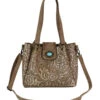 Women's Embossed Tooling Shoulder Bag -Ladies Western Cowboy Shop PG1 0007 22012802