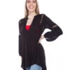 Scully Women's Waffle Weave Tunic 1 Scully Women's Waffle Weave Tunic -Ladies Western Cowboy Shop PSL 259 1