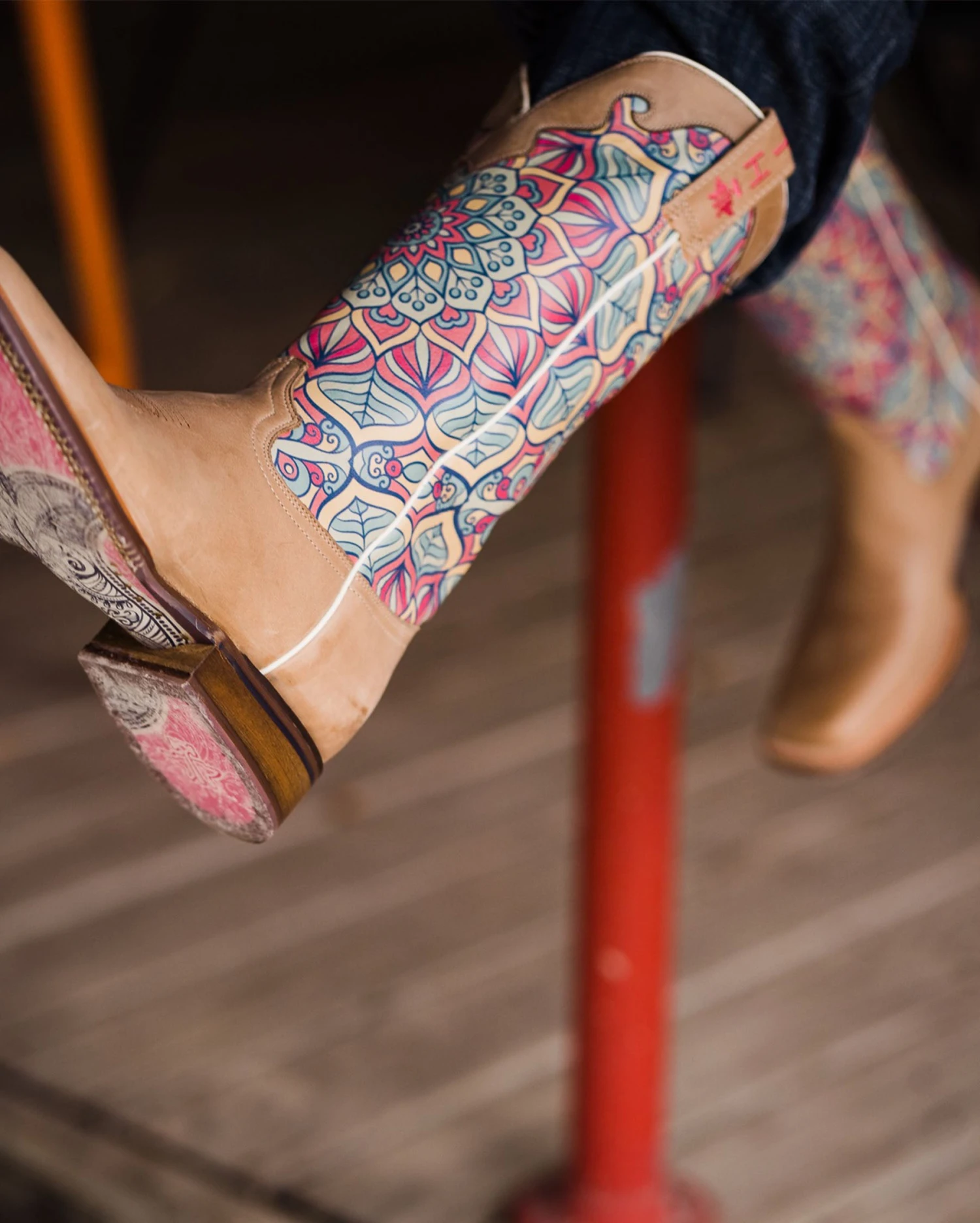 Women's Inner Peace Mandala Sole Western Boots 9 Women's Inner Peace Mandala Sole Western Boots - Image 7