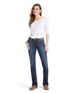 Ariat Women's R.E.A.L. Perfect Rise Analise Stackable Straight Leg Jeans 19 Ariat Women's R.E.A.L. Perfect Rise Analise Stackable Straight Leg Jeans -Ladies Western Cowboy Shop Template 0086 S22 WMS WEST 10039603 full