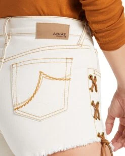 Ariat Women's Lace Up 3" Shorts -Ladies Western Cowboy Shop Template 0103 S22 WMS WEST 10039594 detail02