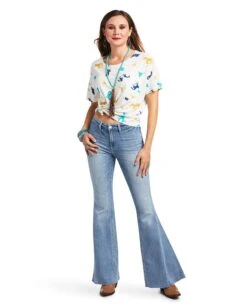 Ariat Women's Mojave Tee -Ladies Western Cowboy Shop Template 0114 S22 WMS WEST 10039194 full