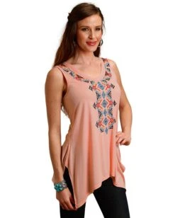 ROPER Women’s Aztec Crewel Tank Top