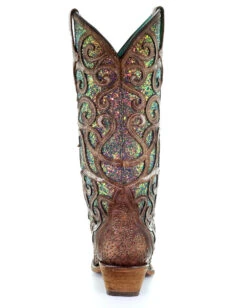 Corral Women's Cognac Glitter Inlay Western Boots -Ladies Western Cowboy Shop Untitled 12 0004 Layer4