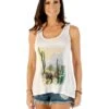 Women's Desert Sunset Ivory Tank Top