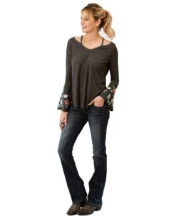 ROPER Women's Floral Embroidery Top 7 ROPER Women's Floral Embroidery Top -Ladies Western Cowboy Shop Untitled 1 0002 Layer2 7d366235 7ce6 4b77 ae92 55e552183380