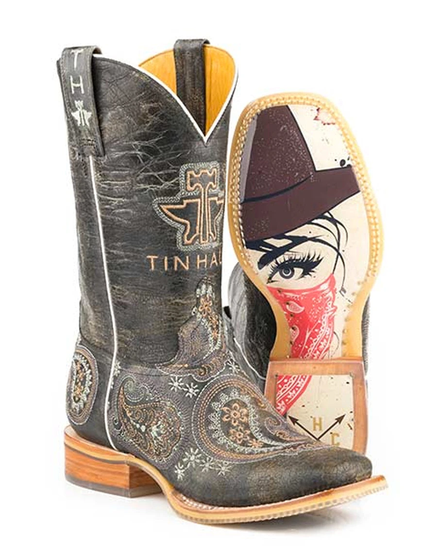 Women's Bandana Bandit Western Boots 3 Women's Bandana Bandit Western Boots