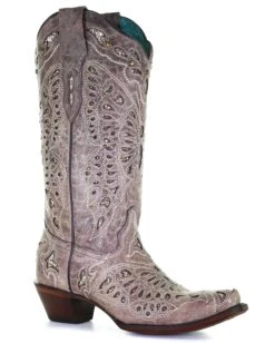 Corral Women's Butterfly Inlay Western Boots