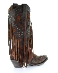 Corral Women's Cheetah And Fringe Western Boots -Ladies Western Cowboy Shop Untitled 1 0002 imgAlta12