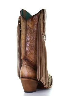 Corral Women's Inlay Fringe Western Boots -Ladies Western Cowboy Shop Untitled 1 0004 C3766 ALTA11