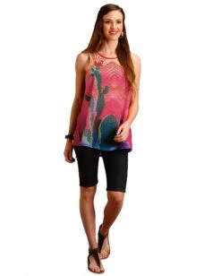 ROPER Women's Cactus Scene Western Top -Ladies Western Cowboy Shop Untitled 1 0006 Layer7 dcdb3629 7110 44a2 9035 f3ad6fc21d4d