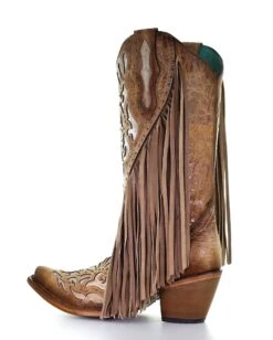 Corral Women's Inlay Fringe Western Boots -Ladies Western Cowboy Shop Untitled 1 0007 C3766 ALTA08