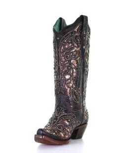 Corral Women's Inlay Embroidery Western Boots -Ladies Western Cowboy Shop Untitled 1 0010 A4124 ALTA05
