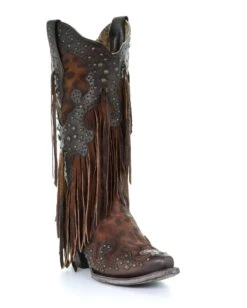 Corral Women's Cheetah And Fringe Western Boots -Ladies Western Cowboy Shop Untitled 1 0011 imgAlta03 fc0d97c6 9a4c 4820 ab22 f6972947e597