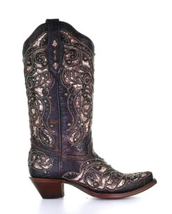 Corral Women's Inlay Embroidery Western Boots -Ladies Western Cowboy Shop Untitled 1 0013 A4124 ALTA01