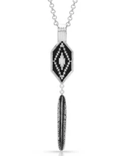 Montana Silversmiths Women's Aztec And Feather Necklace