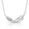 Montana Silversmiths Women's Turning Feather Necklace -Ladies Western Cowboy Shop Untitled 2 0001 Layer5