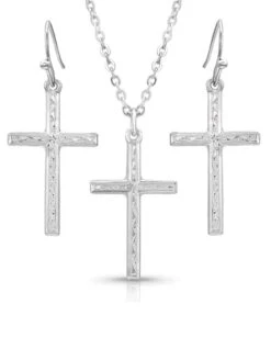 Montana Silversmiths Women's Gratitude Cross Jewelry Set