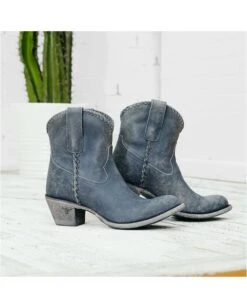 Women's Plain Jane Shortie Boots -Ladies Western Cowboy Shop Untitled 2 0011 Layer8