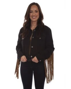 Scully Women's Fringe Denim Jacket