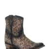 Corral Women's Leopard Ankle Boots