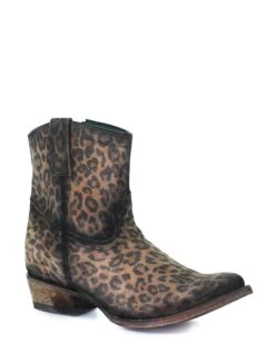 Corral Women's Leopard Ankle Boots