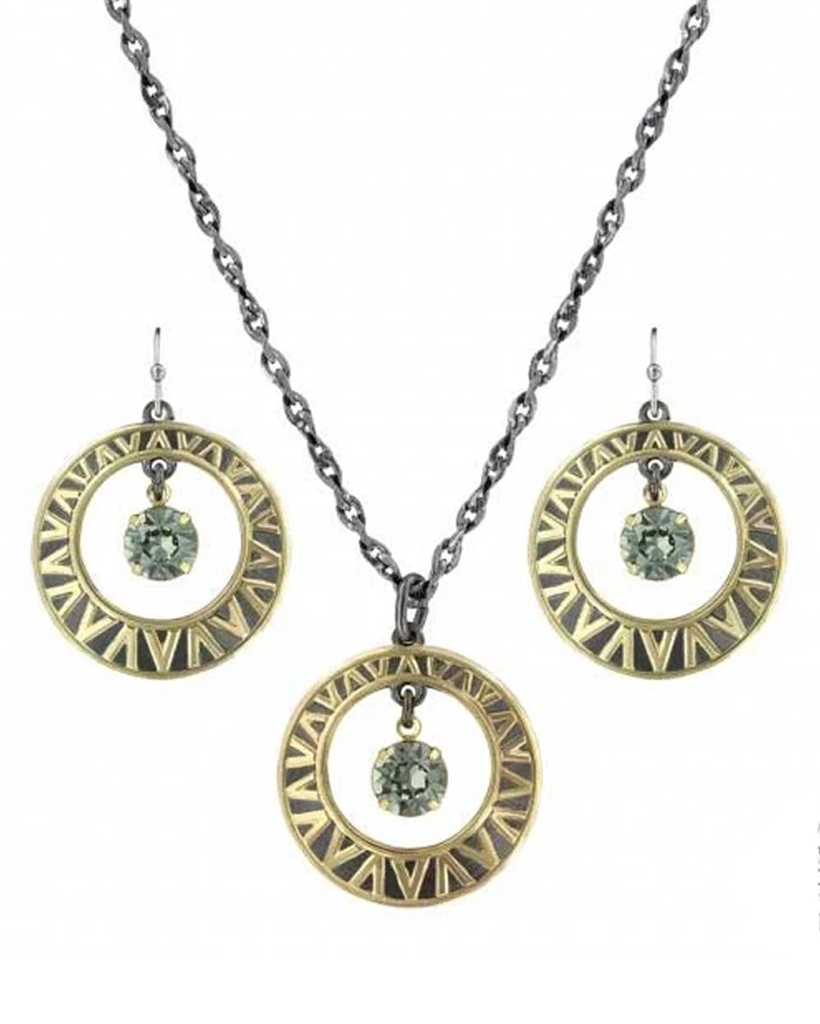 Montana Silversmiths Women's Southwest Midnight Sun Jewelry Set 3 Montana Silversmiths Women's Southwest Midnight Sun Jewelry Set