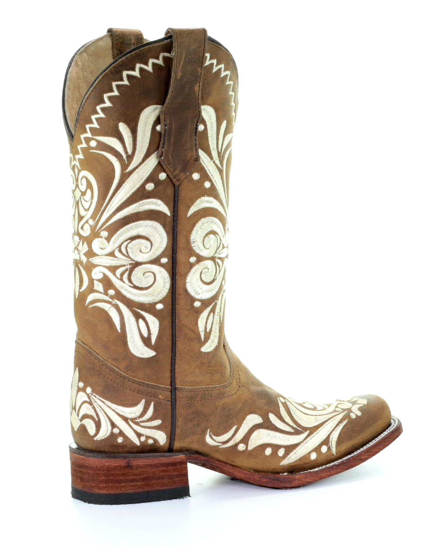 Corral Women's Tan Embroidered Western Boots 4 Corral Women's Tan Embroidered Western Boots - Image 2