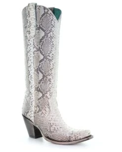 Corral Women's Natural Python Tall Western Boots