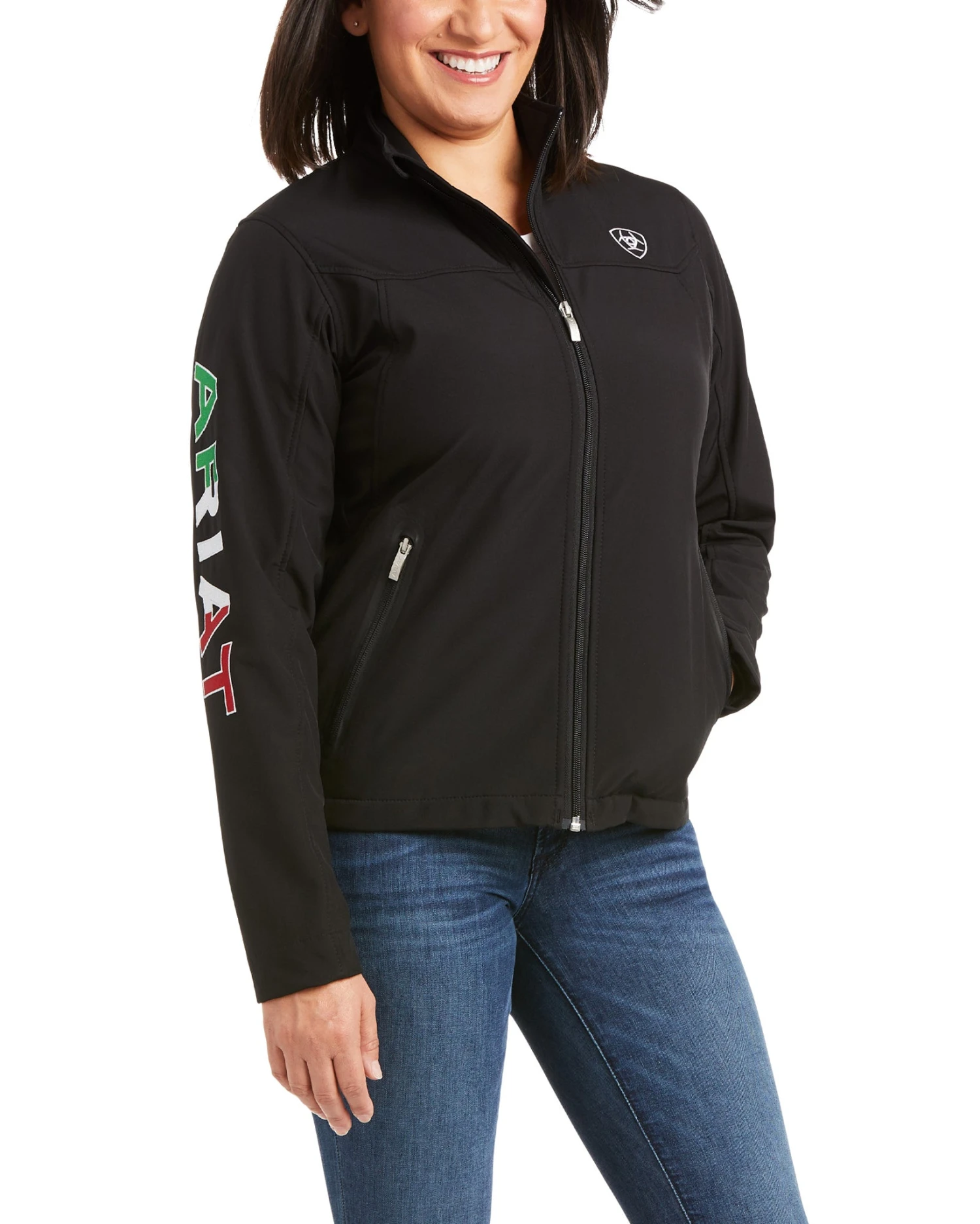 Ariat Women's Mexican Flag Softshell Jacket 7 Ariat Women's Mexican Flag Softshell Jacket - Image 5