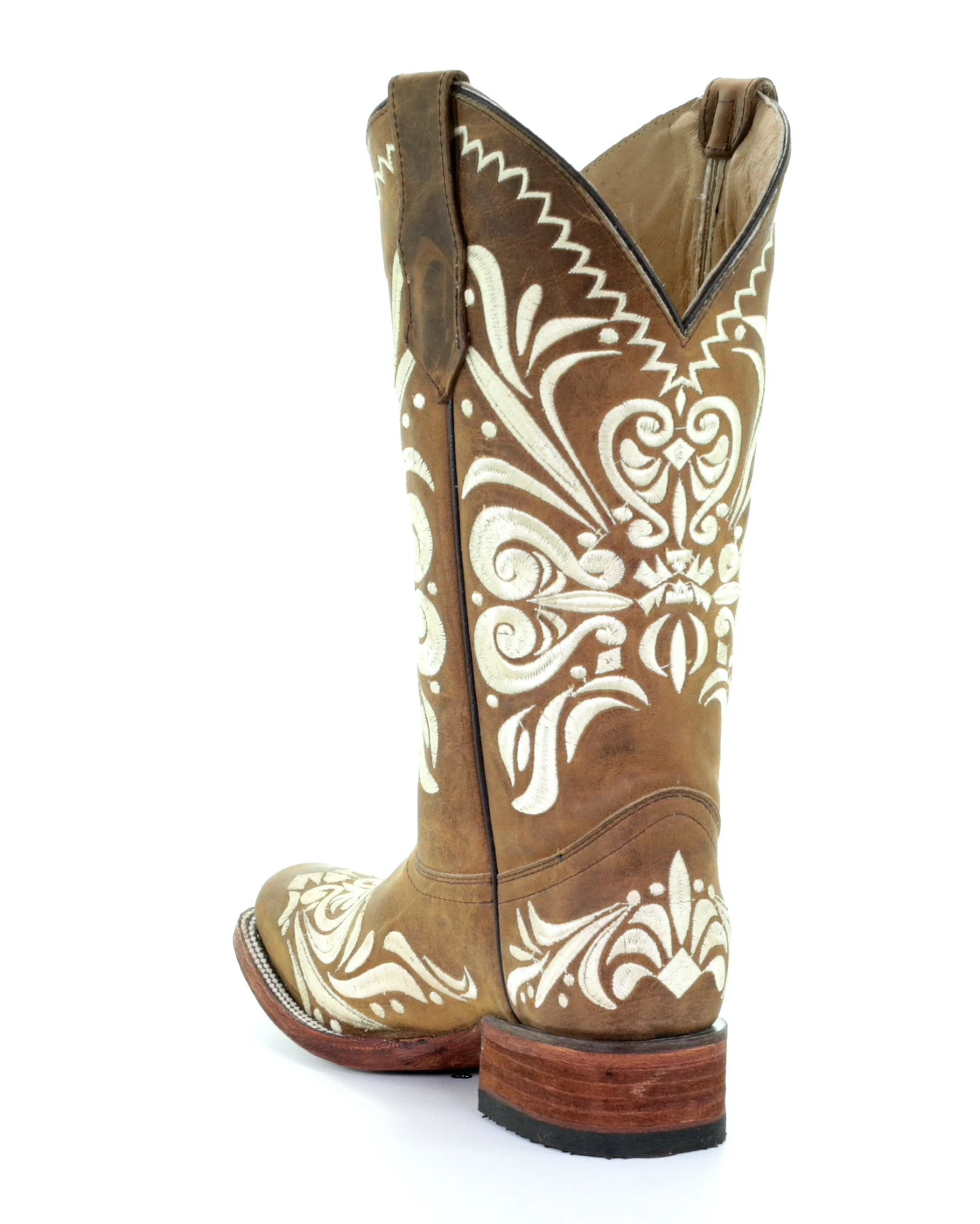 Corral Women's Tan Embroidered Western Boots 7 Corral Women's Tan Embroidered Western Boots - Image 5
