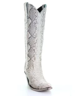 Corral Women's Natural Python Tall Western Boots -Ladies Western Cowboy Shop Untitled 4 0017 Layer17