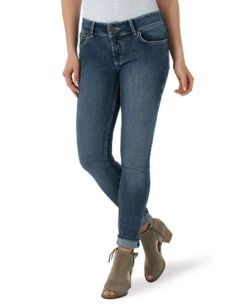 Wrangler Women's Essentials Mid-Rise Skinny Jeans