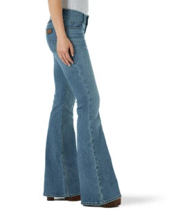 Wrangler Women's Retro® Mae Mid-Rise Flare Jeans 9 Wrangler Women's Retro® Mae Mid-Rise Flare Jeans -Ladies Western Cowboy Shop WRA202206 1 0105 09MWFNT BS01 RWBB PRD